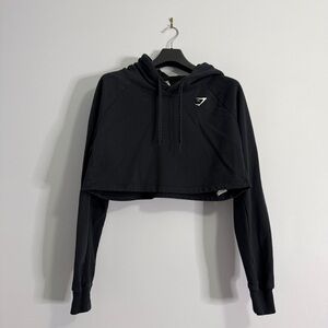 Gymshark Black Cropped Sweatshirt